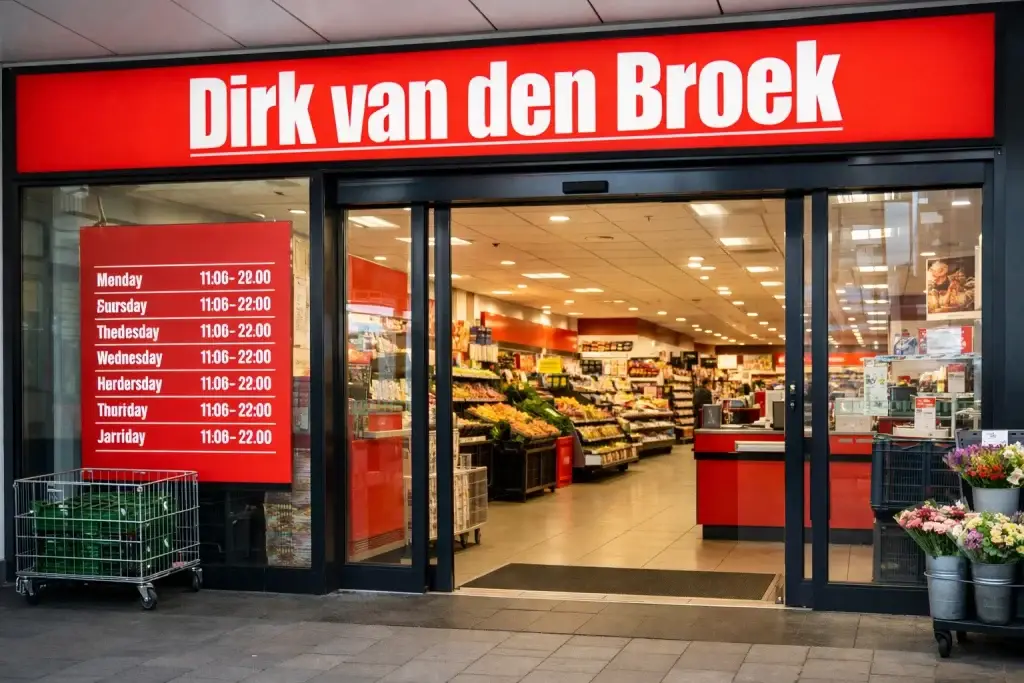 Ingang van Dirk van den Broek supermarkt in Doetinchem