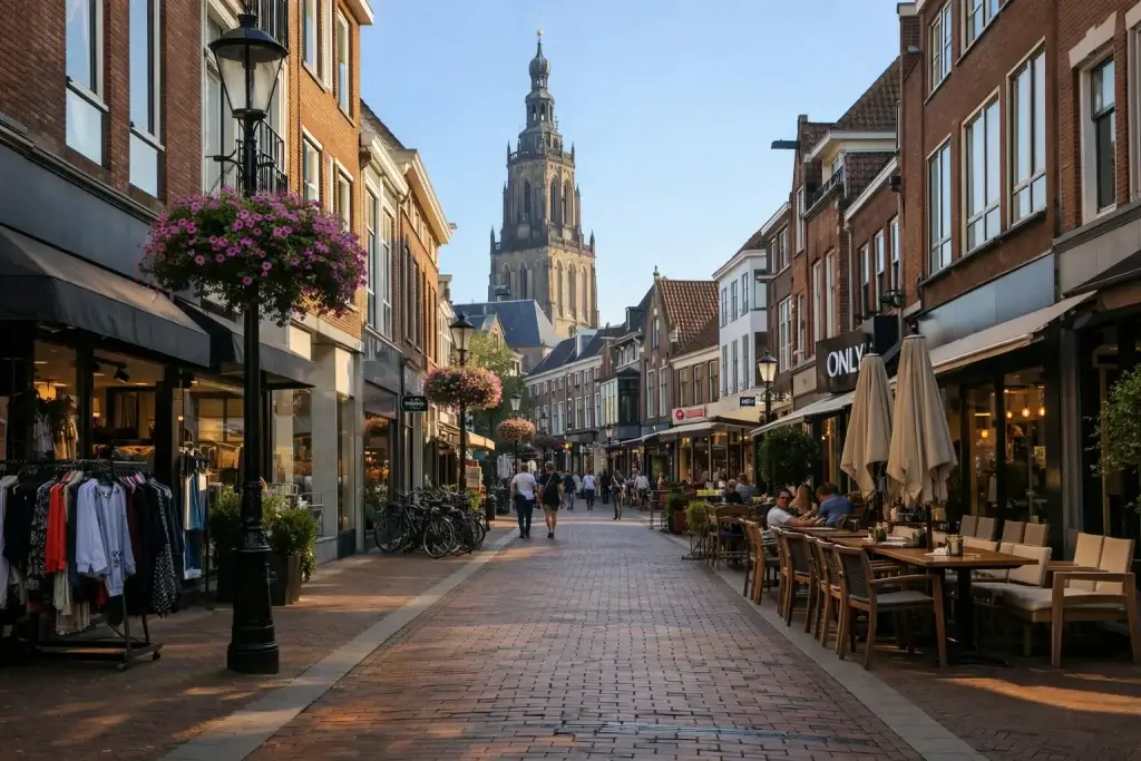 Winkelstraat in het centrum van Doetinchem